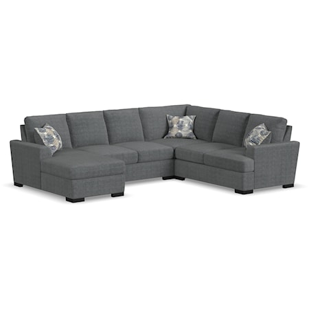 Casual Extra Large U-Shaped Sectional with LAF Chaise