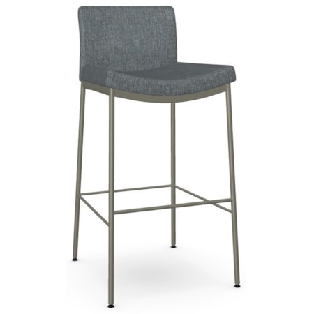 Upholstered Low Back Bar Stool