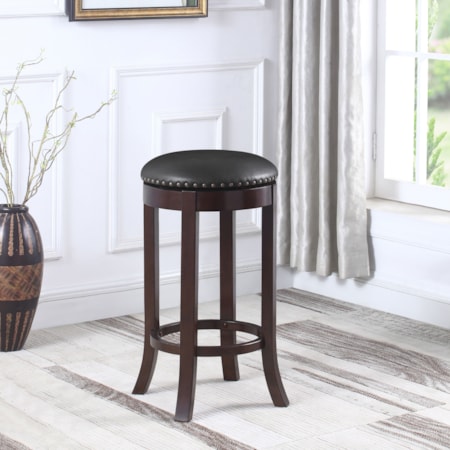 Aboushi Backless Swivel Bar Stool