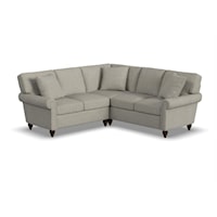 Transitional L-Shaped Sectional Sofa