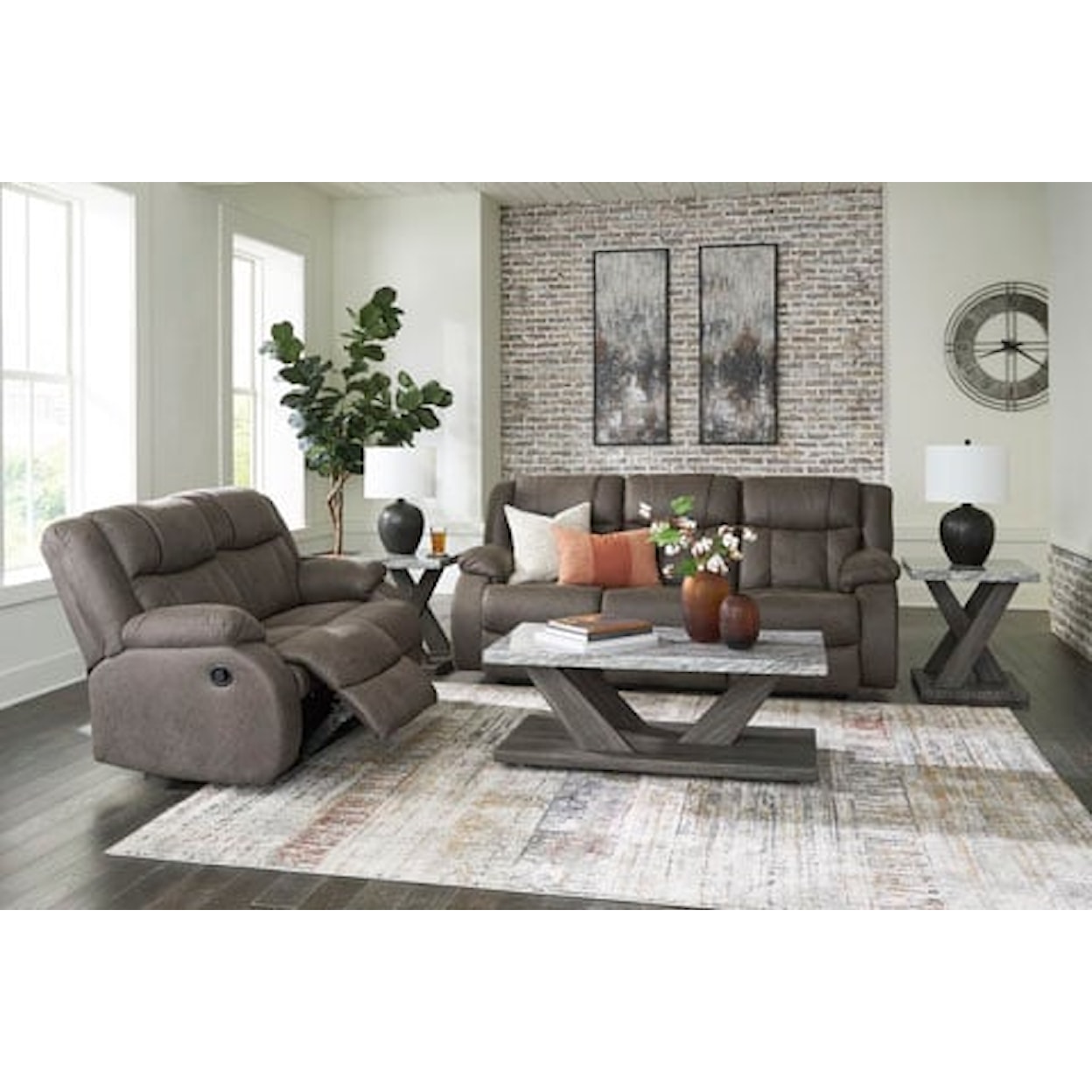 Signature Design by Ashley First Base Living Room Set