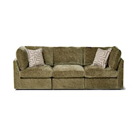 Casual 3-Piece Modular Sofa