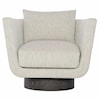 Bernhardt Bernhardt Interiors Gemma Leather-Fabric Swivel Chair