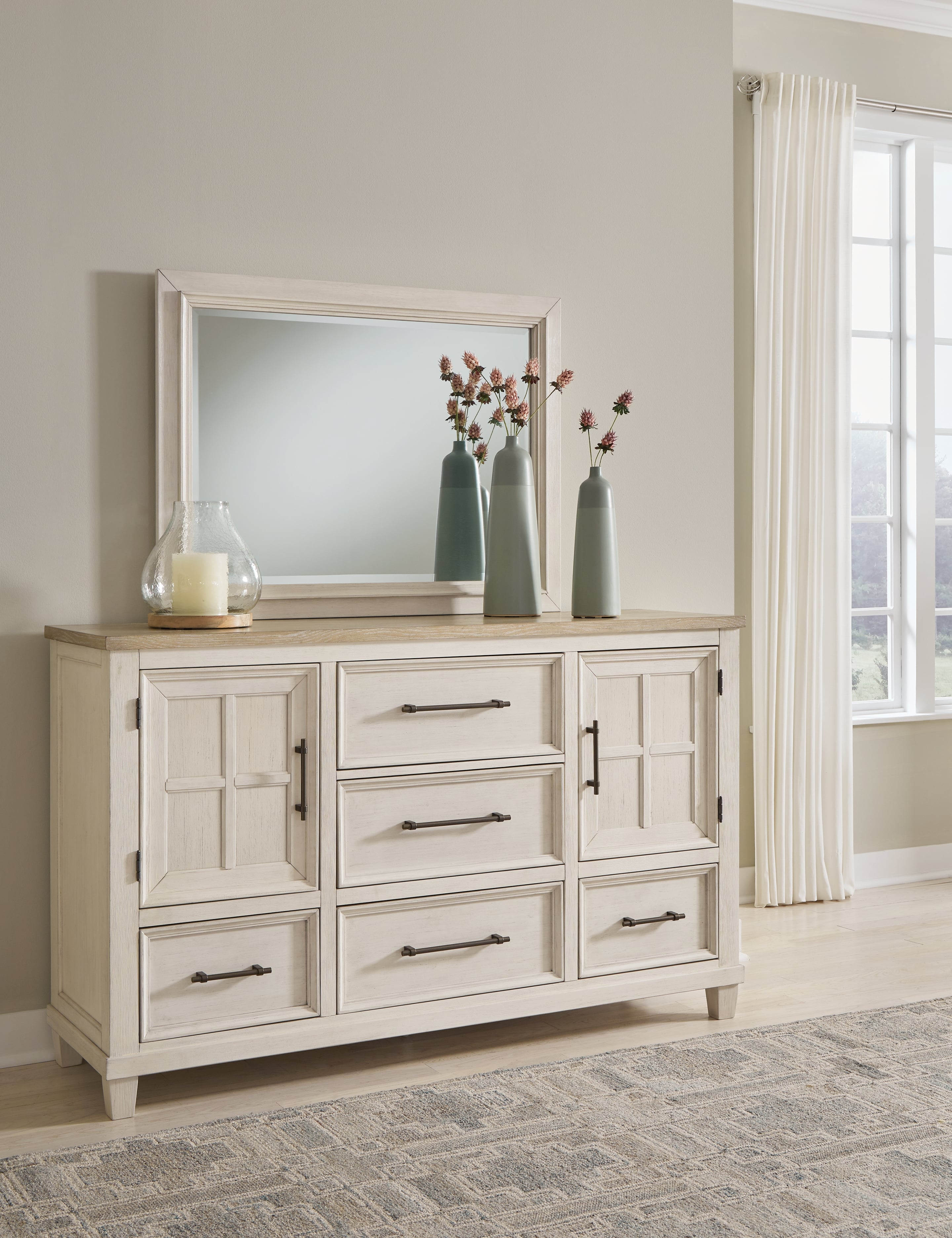 Dresser And Mirror