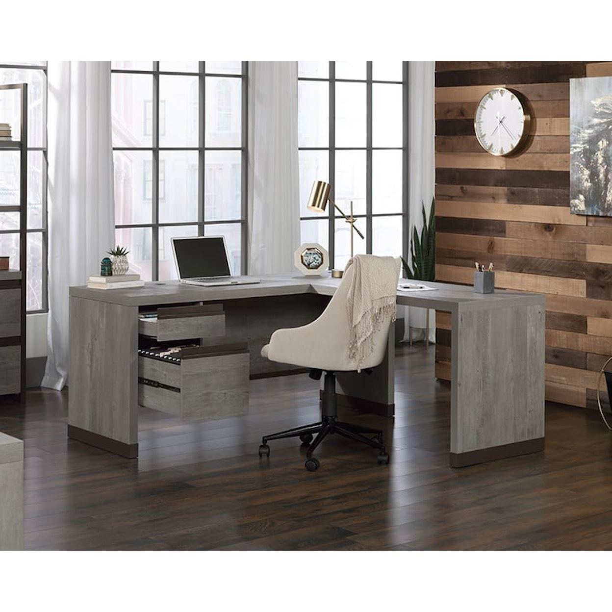 Sauder Manhattan Gate Manhattan Gate L-Shaped Desk