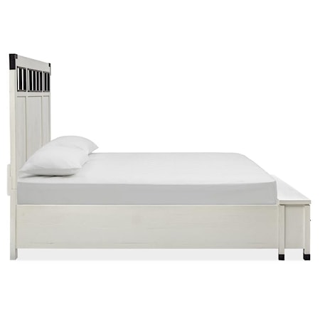 Queen Panel Storage Bed