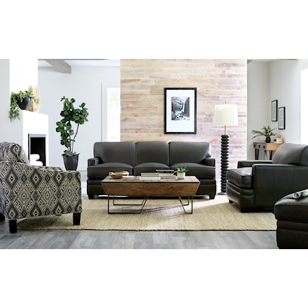 Leather Living Room Group