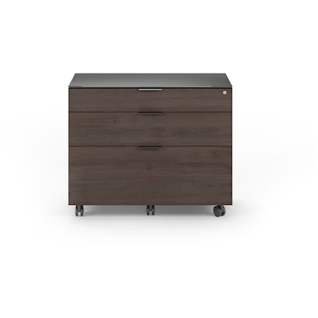 Contemporary Lateral File Cabinet with Locking Drawers
