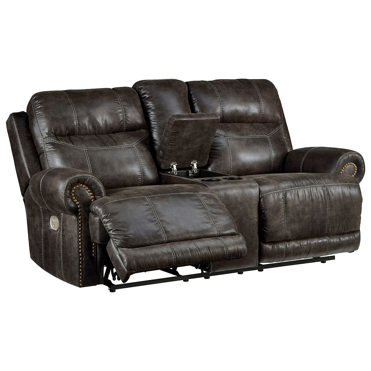 Signature Design by Ashley Grearview Power Reclining Loveseat with Console