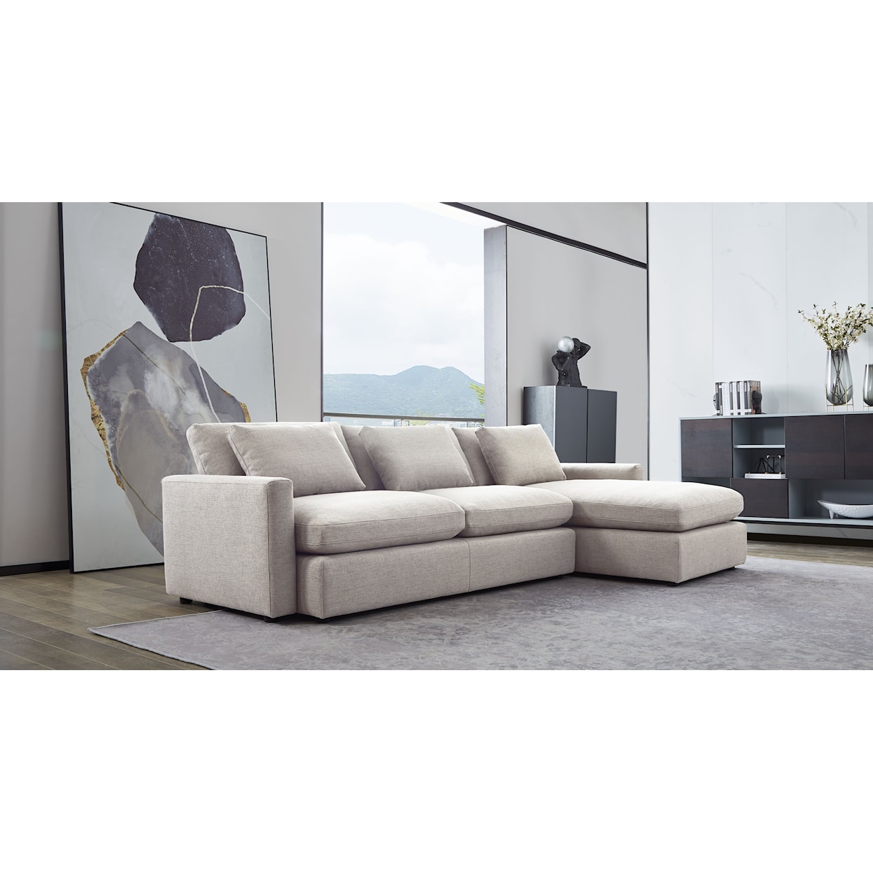 Diamond Sofa Arcadia 2-Piece Reversible Chaise Sectional
