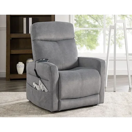 Danville Casual Single Motor Power Lift Recliner with Heating and Massage