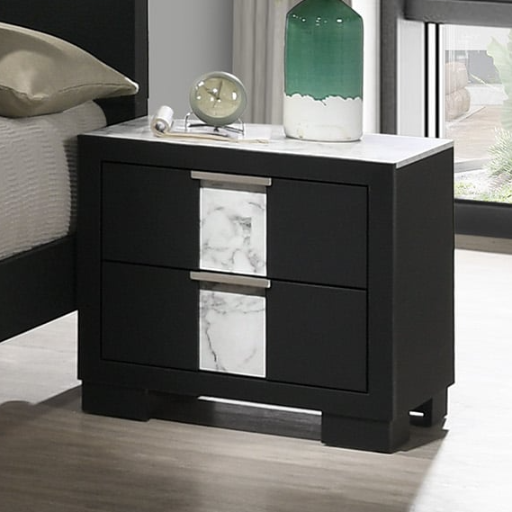 Crown Mark Rangley 2-Drawer Nightstand