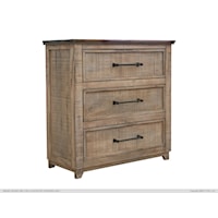 Farmhouse 3-Drawer Bedroom Chest