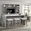 Paramount Furniture Pure Modern Everywhere Console with 3 Stools