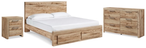 Queen Panel Storage Bed, Dresser And Nightstand