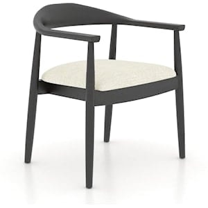 Mid-Century Modern Upholstered Fixed Chair