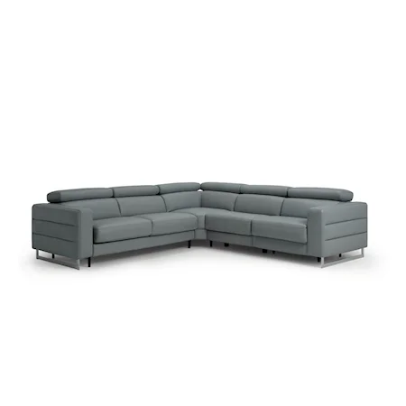 4-Piece Power Reclining Sectional with Adjustable Headrests