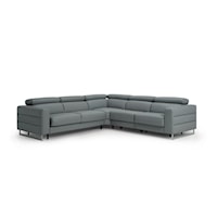 4-Piece Power Reclining Sectional with Adjustable Headrests