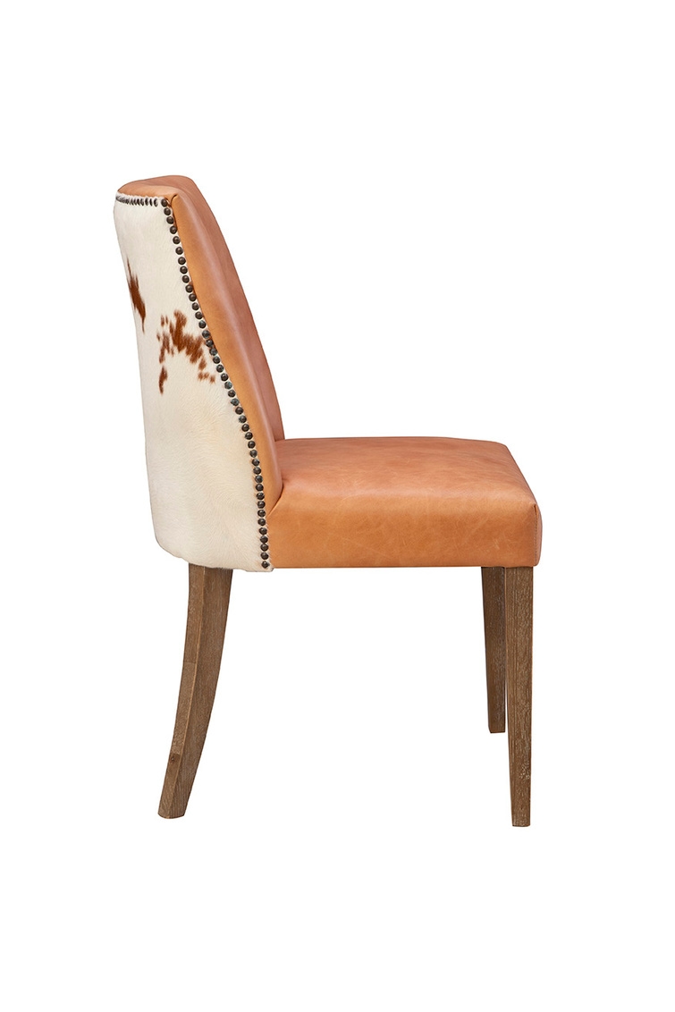 Dining Chair with Hair-on-Hide Back