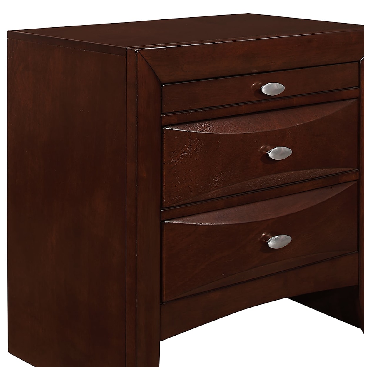 Global Furniture Linda 2-Drawer Nightstand
