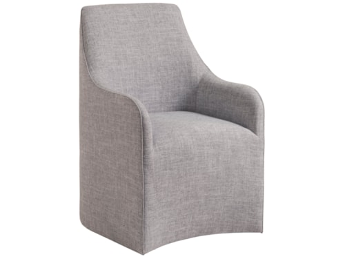 Riley Upholstered Arm Chair with Hidden Casters