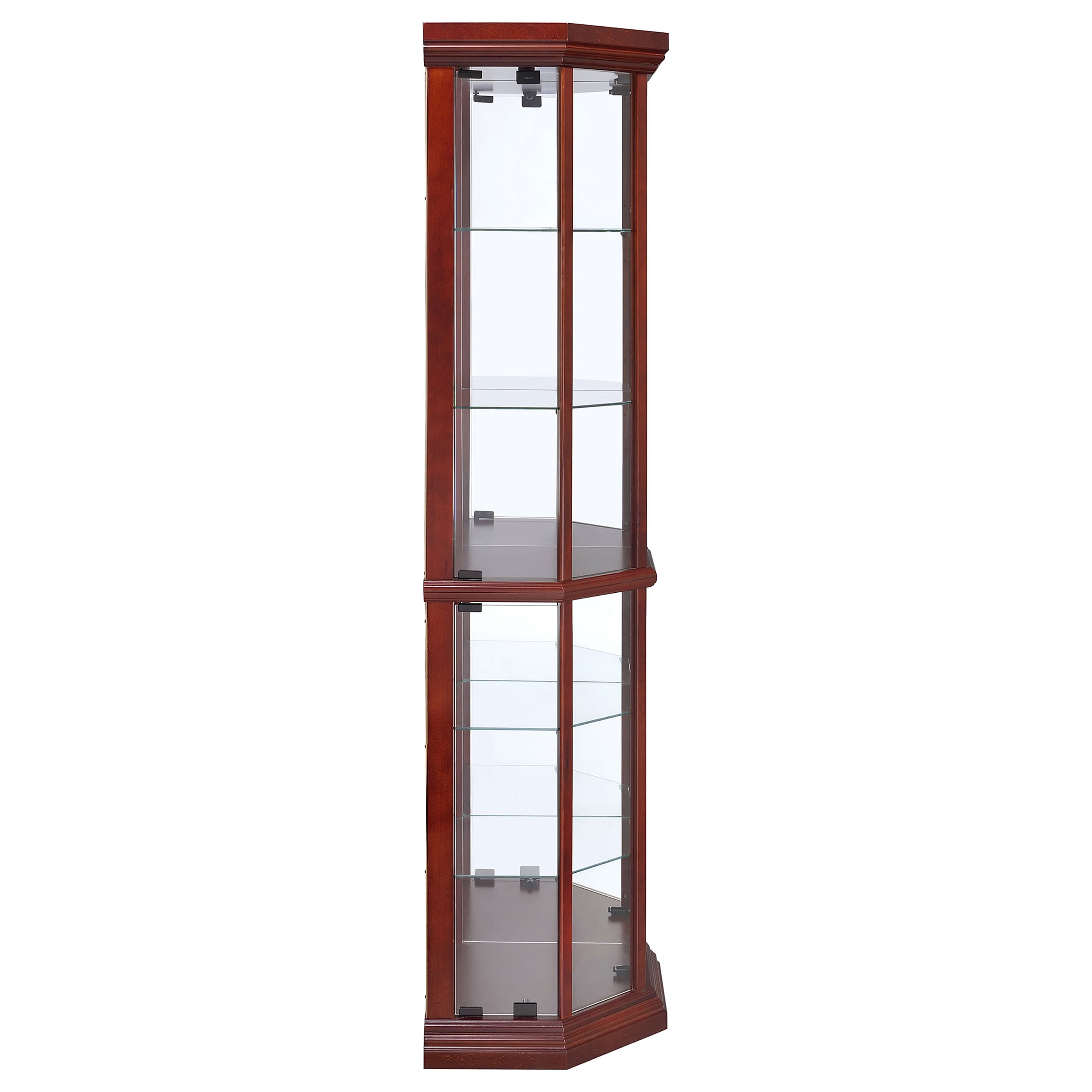 Coaster Appledale 6-shelf Corner Curio Display Cabinet