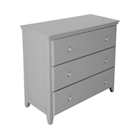 3 Drawer Dresser in Grey