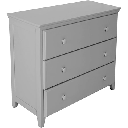3 Drawer Dresser in Grey