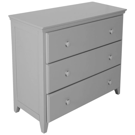3 Drawer Dresser in Grey
