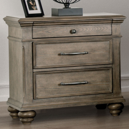 3-Drawer Nightstand
