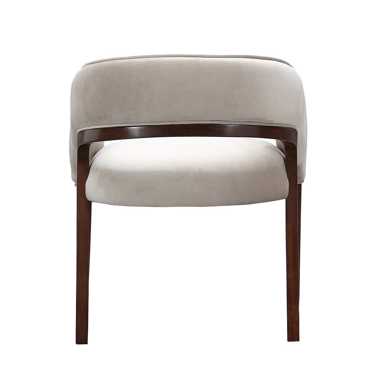 Upholstered Barrel-Back Vanity Chair