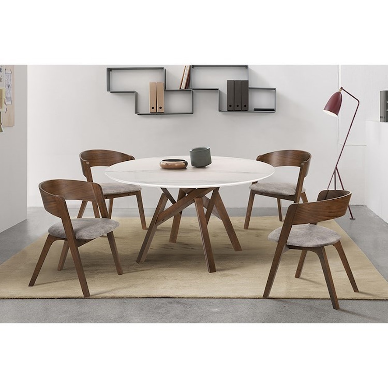 Armen Living Venus 54" Round Dining Table