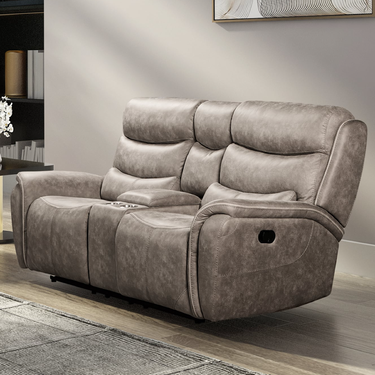 New Classic Furniture Kamari Dual Reclining Loveseat