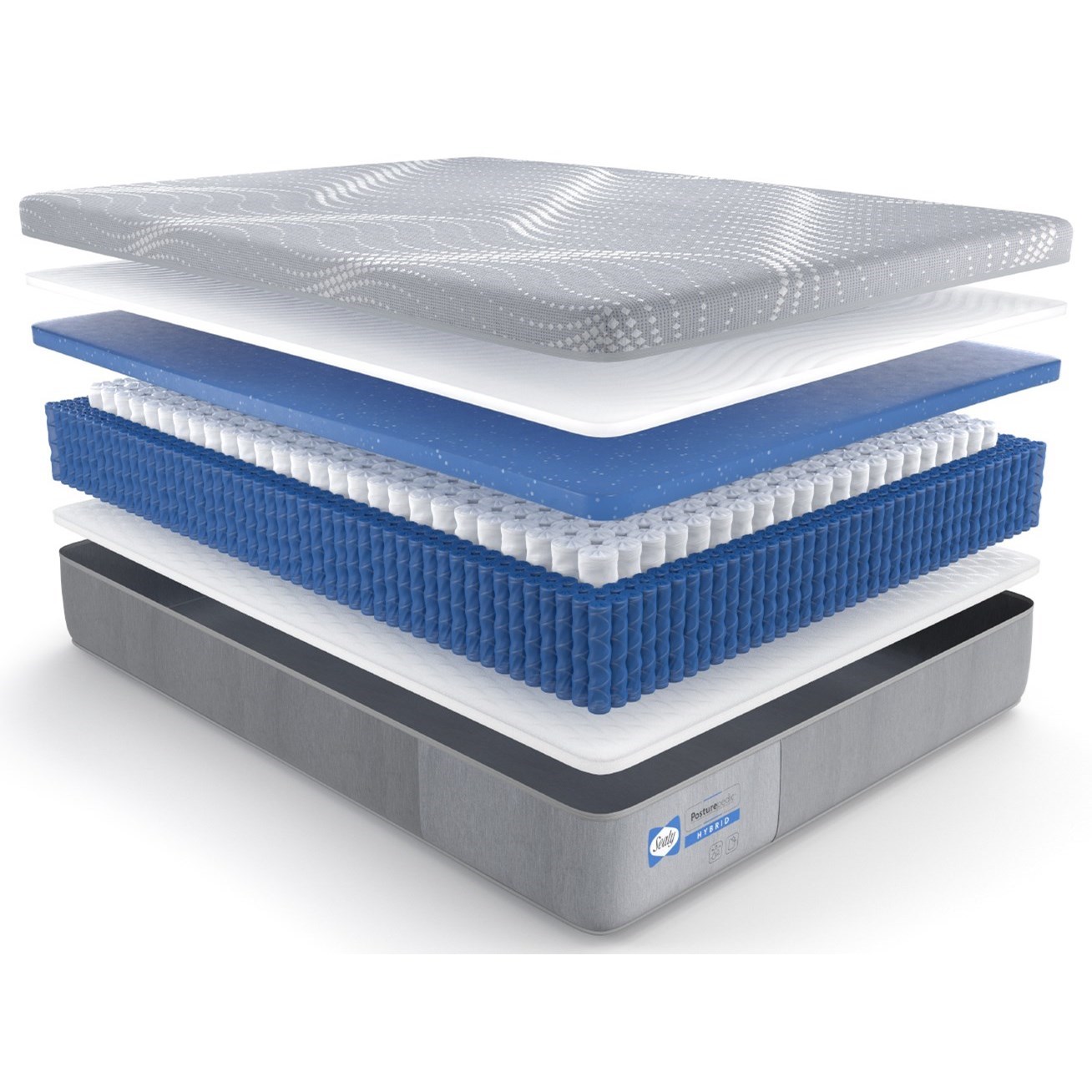 Sealy PPH3 Posturpedic Hybrid Medium Queen Patrice Medium Firm Hybrid Mattress