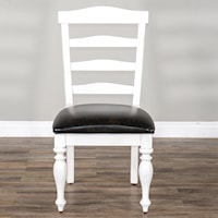 Ladderback Chair with Cushion Seat
