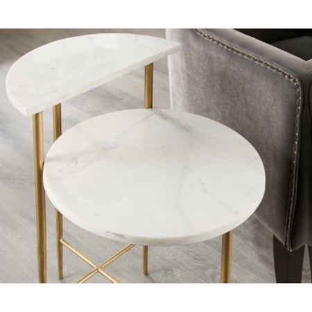 White Marble Top Table