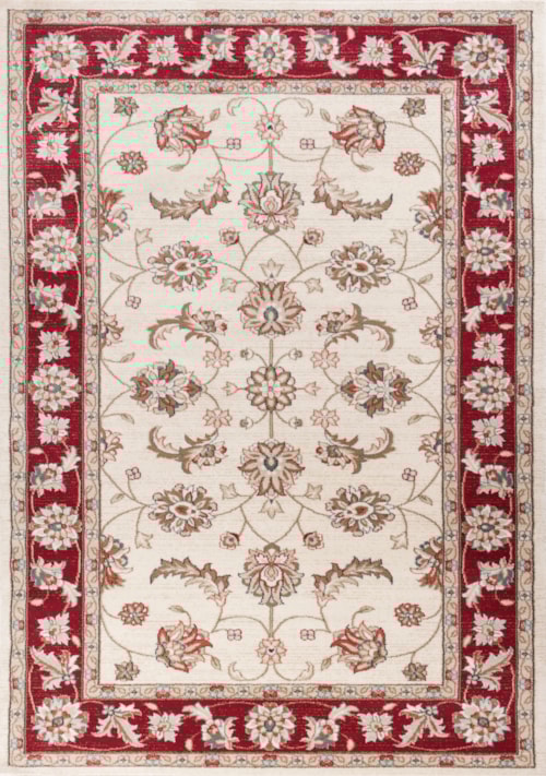 12' X 9' Ivory/Red  Mahal Area Rug