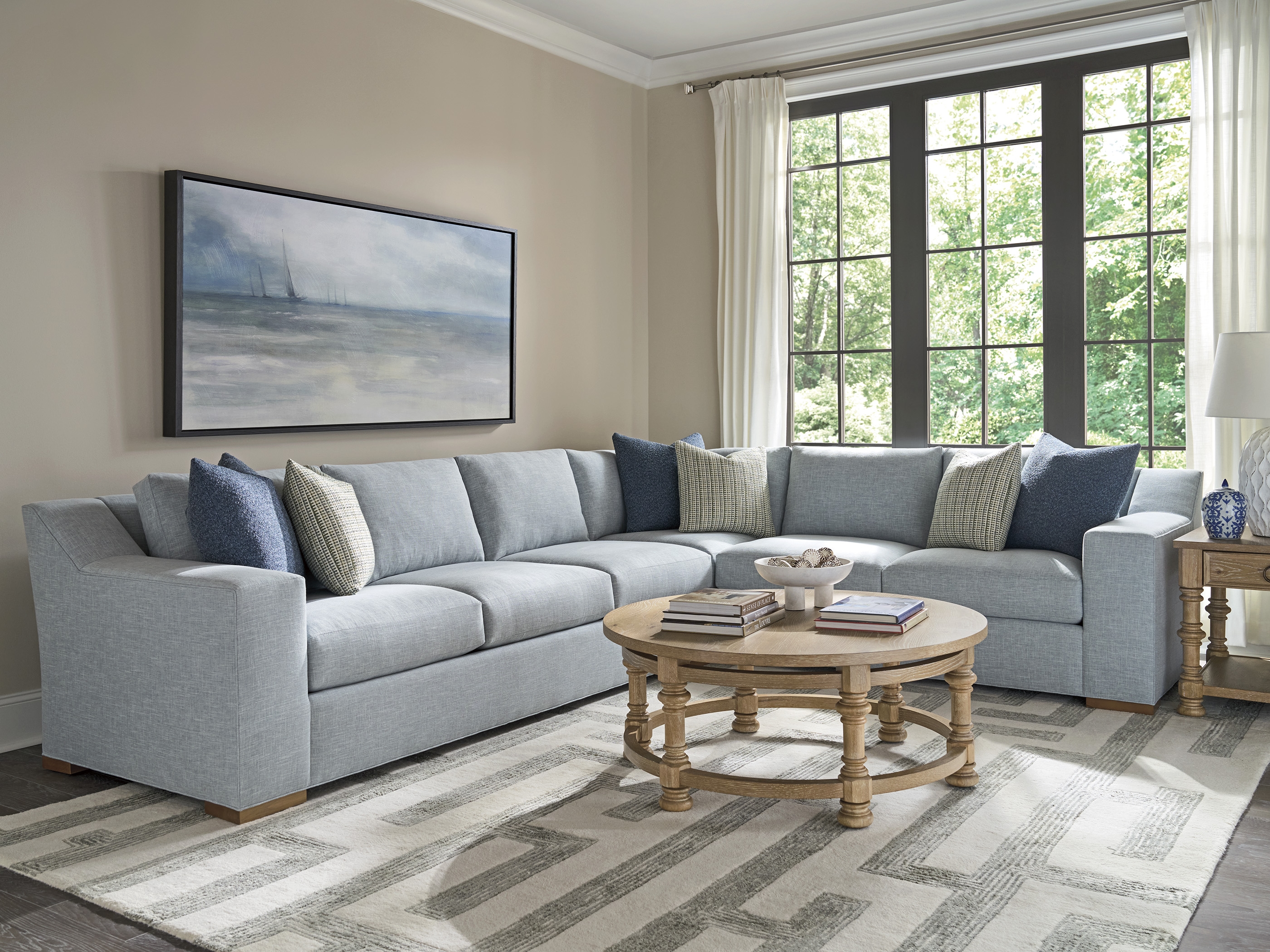 Barclay Butera Montecito Hollister Round Cocktail Table