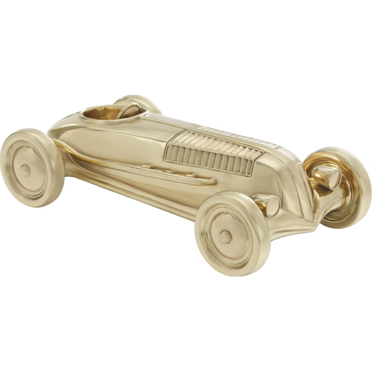 Theodore Alexander Spencer London Brass Racecar Sculpture