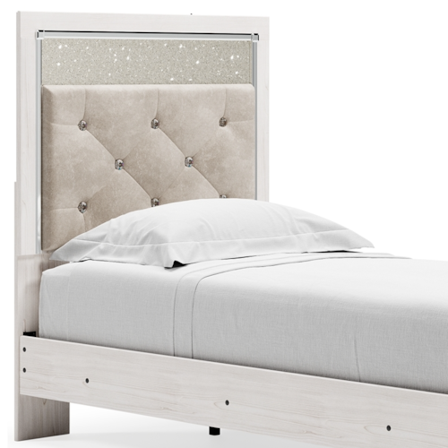 Twin Upholstered Panel Headboard