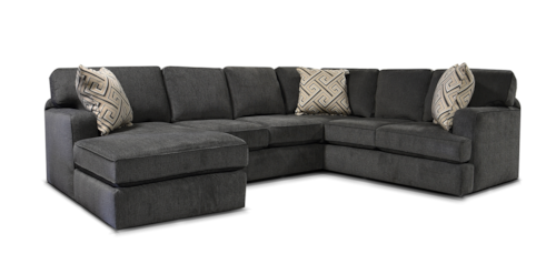 Casual 3-Piece Sectional Sofa with Chaise