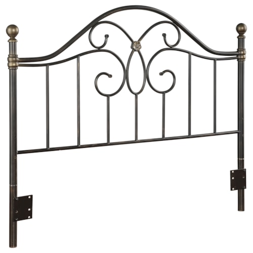 Bailey Metal Queen Or Full Open Frame Headboard Black