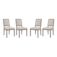 Dining Side Chair Upholstered Fabric Set of 4
