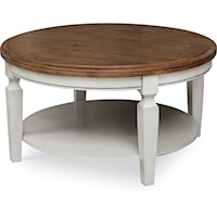 Farmhouse Round Coffee Table