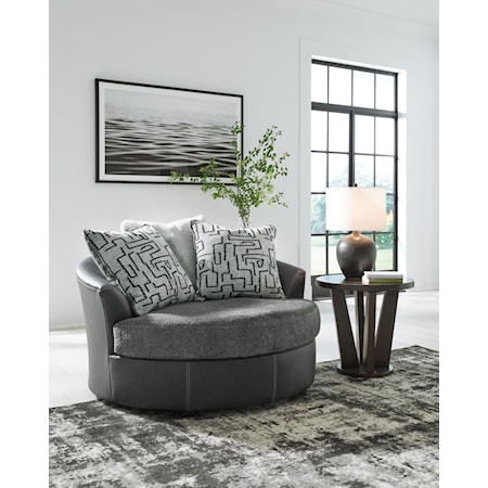 Oversized Swivel Accent Chair