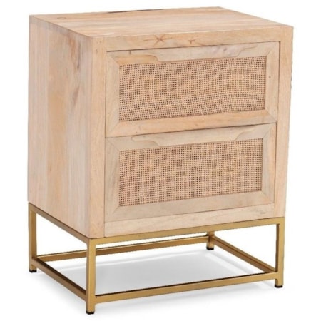 Rattan 2-Drawer Cabinet