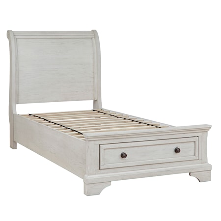 Twin Sleigh Bed with Storage