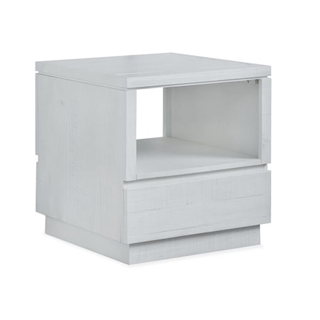 1-Drawer Rectangular End Table