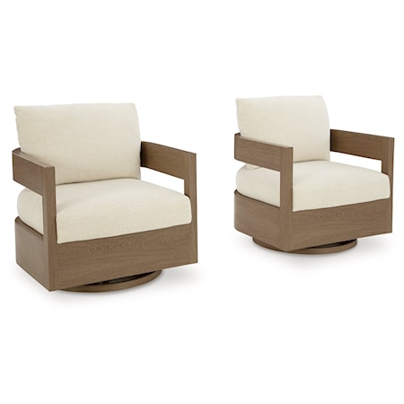 Outdoor Swivel Glider Chair W/ Cushion