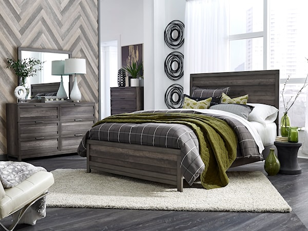 4-Piece California King Panel Bed Set